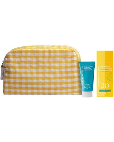 Germaine de Capuccini Set Feel Sun - Fluid SPF30 i losion za lice, 2 х 50 ml + Žuta pernica - 1